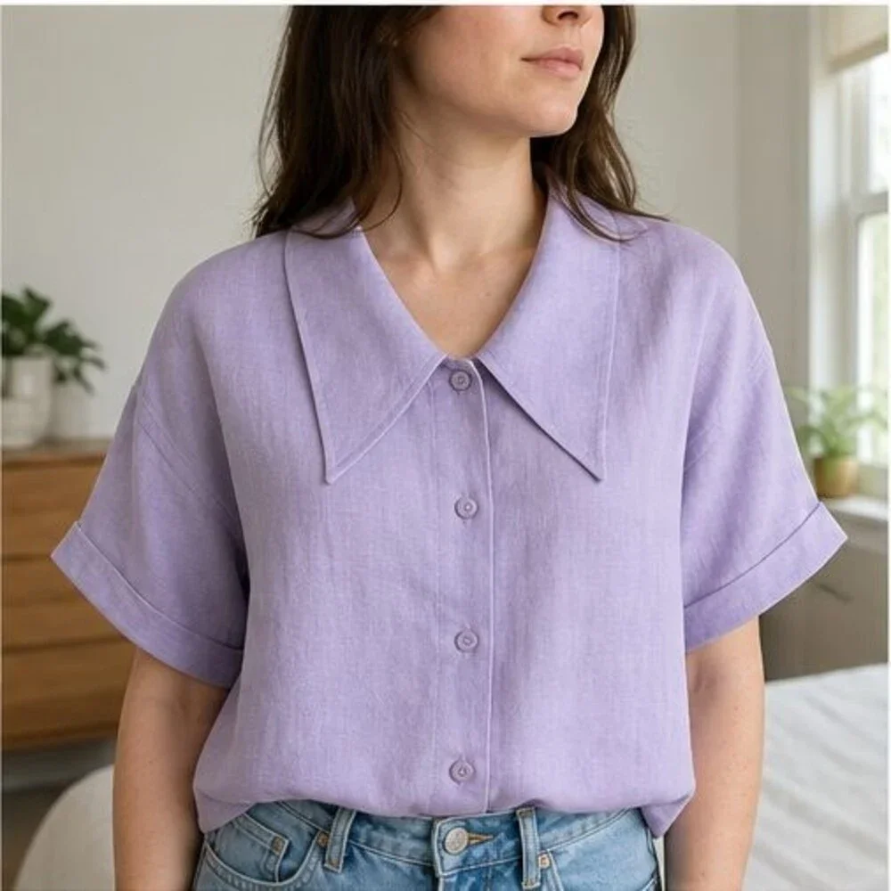 Blush Tie Neck Blouse